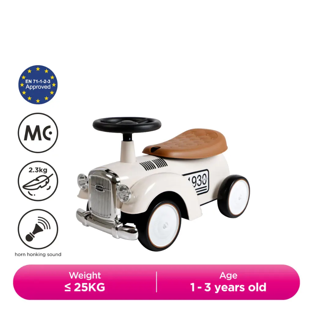 Sweet Cherry Classic Kid Toy Car Design 665 Mortiz Ride-On Push Car For Children