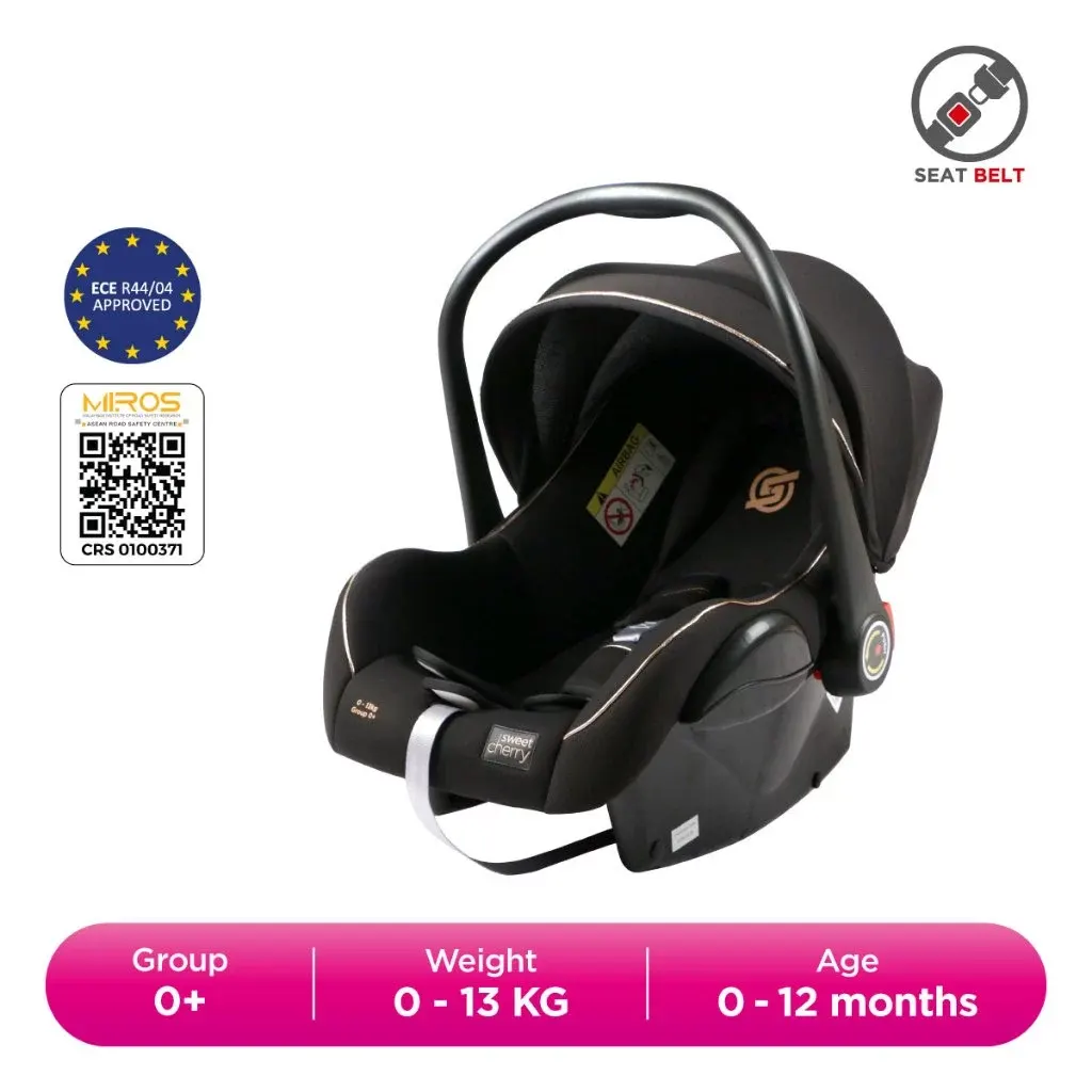 Sweet Cherry Newborn Rearward Facing Infant Baby Carrier Car Seat from Birth LB320 Otto Carrier Car Seat Group 0+